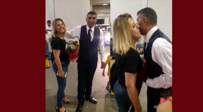 Cani koca eşini öldürmeden önce havalimanından çiçeklerle almış