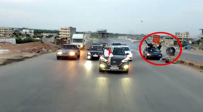 Düğün konvoyunda makas ve ters şerit dehşeti