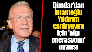 Dündar'dan İmamoğlu-Yıldırım canlı yayını için 'algı operasyonu' uyarısı