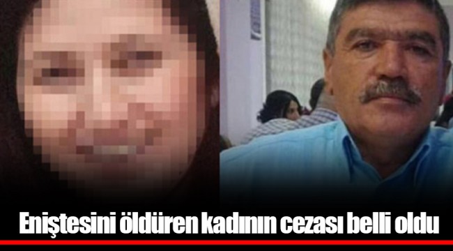 Eniştesini öldüren kadının cezası belli oldu