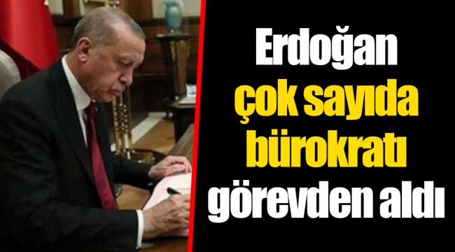 Erdoğan çok sayıda bürokratı görevden aldı