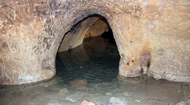 Evleri su basınca 5 kilometrelik yeraltı şehri ortaya çıktı
