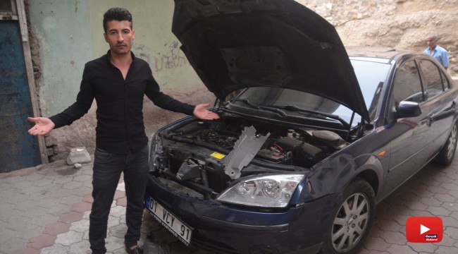 Hararet yapan otomobile müdahale eden itfaiyeye suç duyurusu