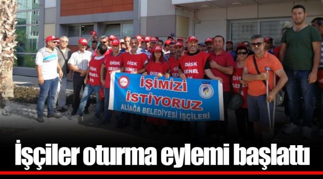 İşçiler oturma eylemi başlattı