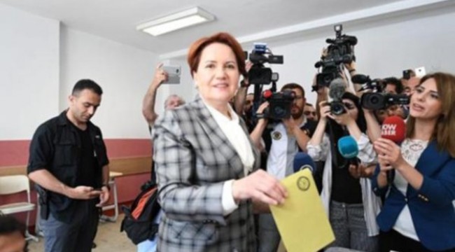 İYİ Parti Genel Başkanı Meral Akşener oyunu kullandı