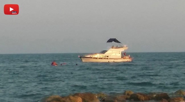 Kayalıklara çarpan yatta can pazarı
