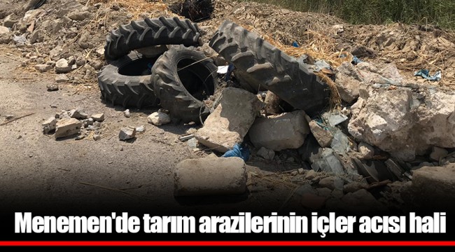 Menemen'de tarım arazilerinin içler acısı hali