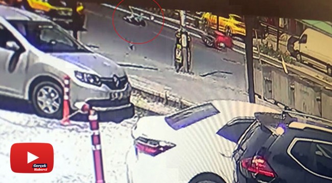 Motosikletiyle kadına çarptı, yaralı halde bırakıp kaçtı