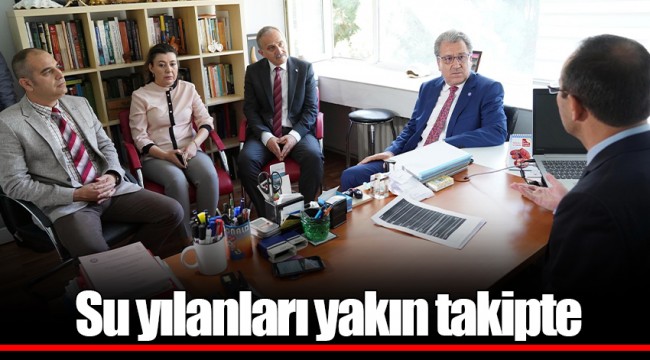 Su yılanları yakın takipte