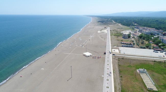 Tamamlandığında Türkiye'nin en uzun plajı olacak