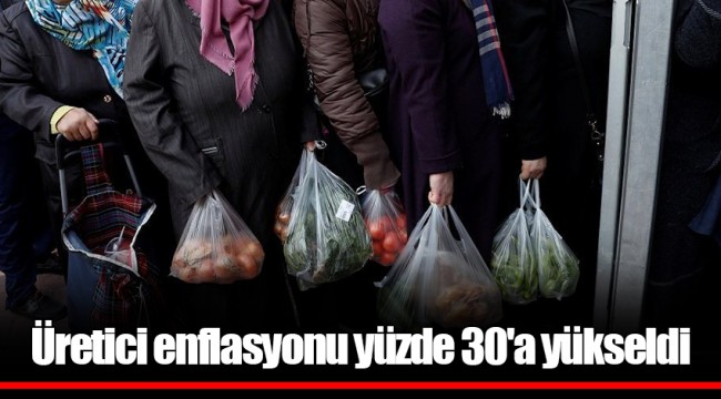 Üretici enflasyonu yüzde 30'a yükseldi