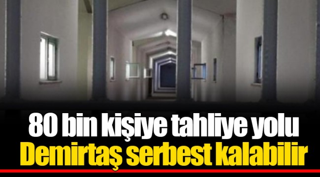 80 bin kişiye tahliye yolu Demirtaş serbest kalabilir