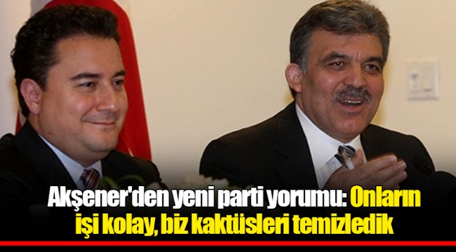 Akşener'den yeni parti yorumu: Onların işi kolay, biz kaktüsleri temizledik