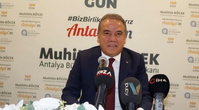 Antalya Büyükşehir Belediye Başkanı Böcek: Borç 6 milyar 206 bin 733 TL, her ay 40 milyon lira cebimizden yiyoruz