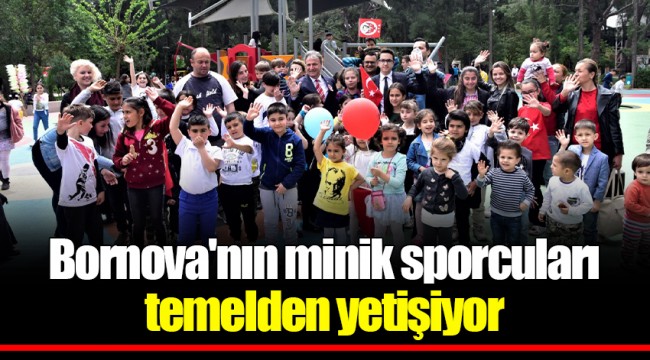 Bornova'nın minik sporcuları temelden yetişiyor
