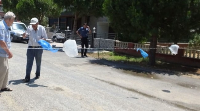 'Bu cadde benim' diyerek, tel çekip yolu kapattı
