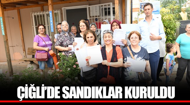 ÇİĞLİ’DE SANDIKLAR KURULDU
