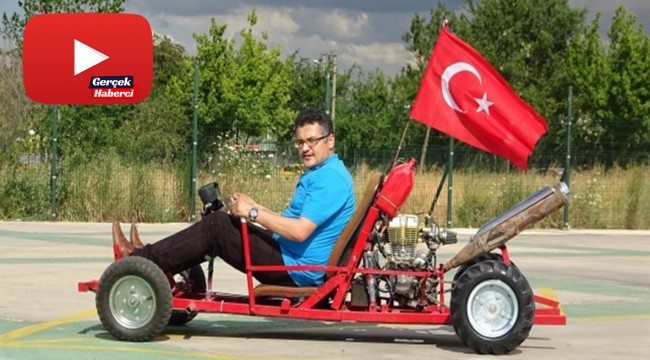 Çocukluk hayali olan aracı 20 yıl sonra yaptı