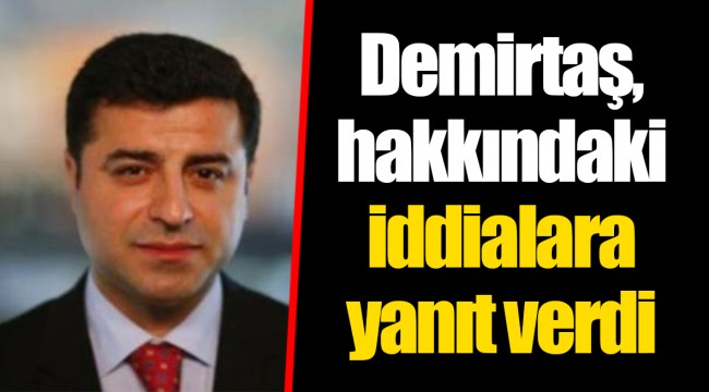 Demirtaş, hakkındaki iddialara yanıt verdi