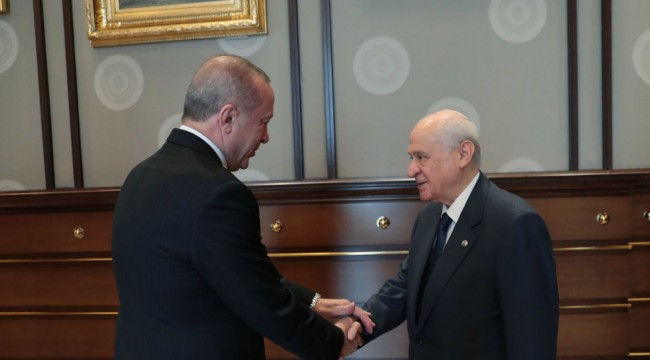 Erdoğan, Bahçeli'yi evinde ziyaret etti