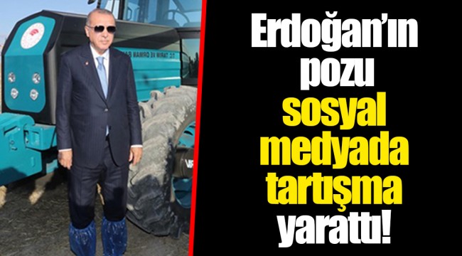 Erdoğan’ın pozu sosyal medyada tartışma yarattı!