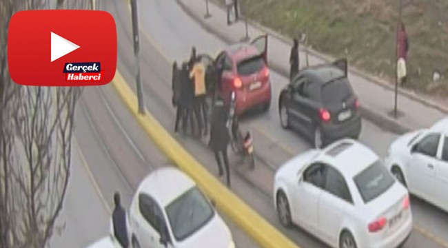Hamile kadın ve eşinin darp edilmesi kameralara yansıdı