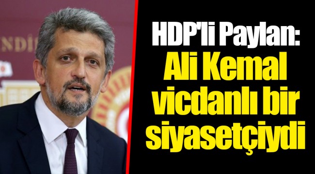 HDP'li Paylan: Ali Kemal vicdanlı bir siyasetçiydi