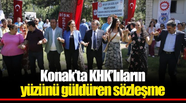 Konak'ta KHK'lıların yüzünü güldüren sözleşme