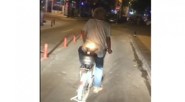 LPG'li bisiklet görenleri şaşırttı