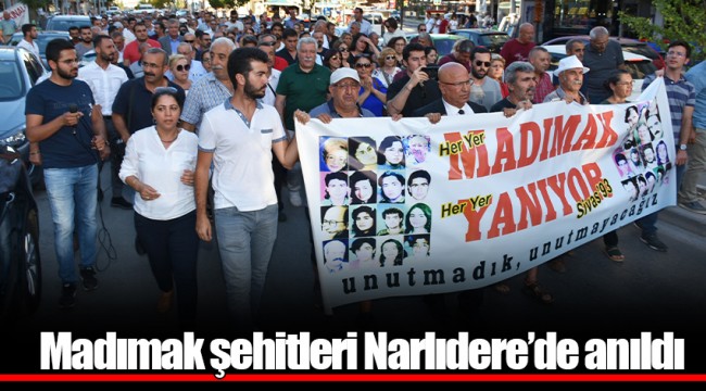 Madımak şehitleri Narlıdere’de anıldı