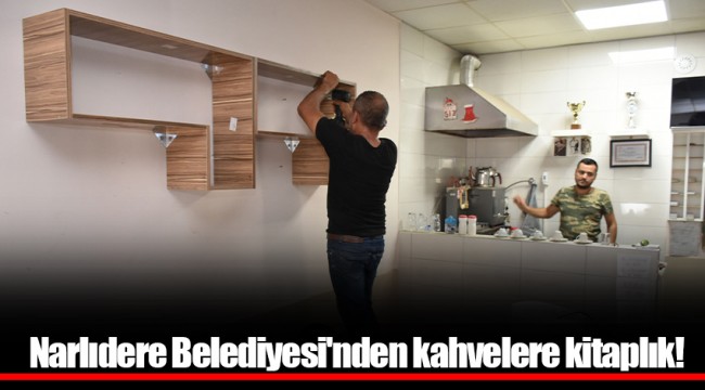 Narlıdere Belediyesi'nden kahvelere kitaplık!