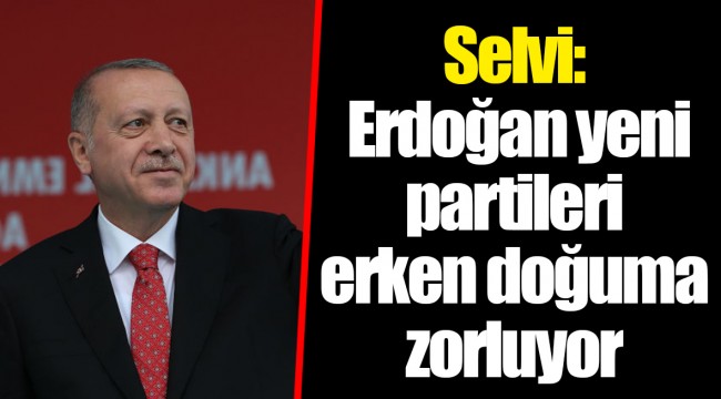 Selvi: Erdoğan yeni partileri erken doğuma zorluyor