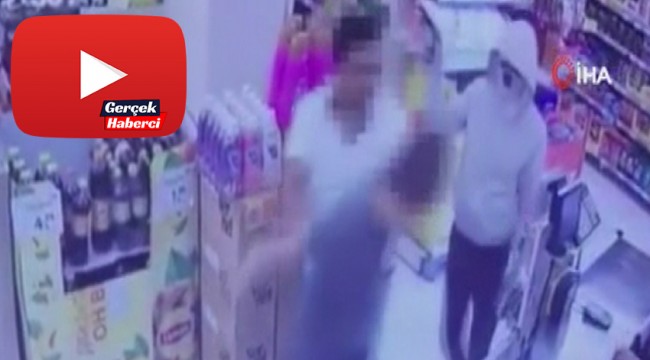 Silahlı 4 kişinin market soyduğu o anlar kamerada
