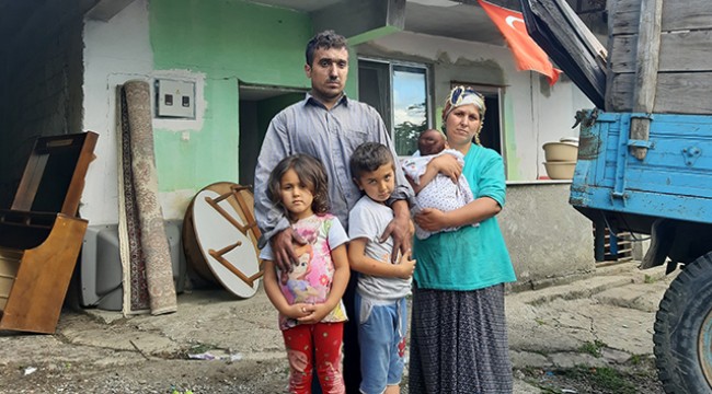 Yangın sonrası evsiz kalan aile yardım eli bekliyor