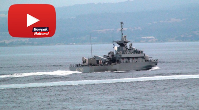 Yunan savaş gemisinde ilginç detay