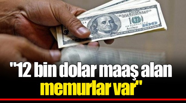 "12 bin dolar maaş alan memurlar var"