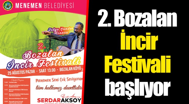 2. Bozalan İncir Festivali başlıyor