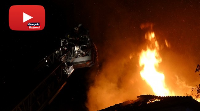 500 aracın bulunduğu otoparkın deposunda korkutan yangın