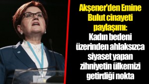 Akşener'den Emine Bulut cinayeti paylaşımı: Kadın bedeni üzerinden ahlaksızca siyaset yapan zihniyetin ülkemizi getirdiği nokta