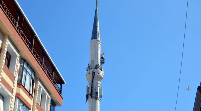 Avcılar'daki minare baz istasyonuna döndü