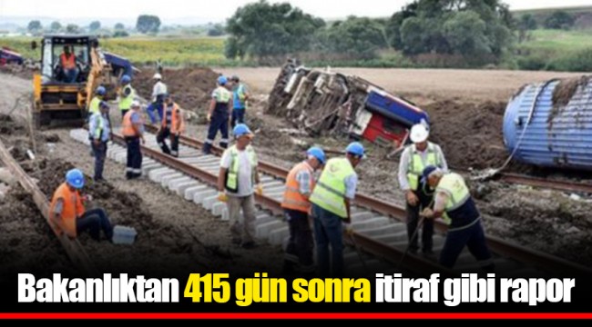 Bakanlıktan 415 gün sonra itiraf gibi rapor