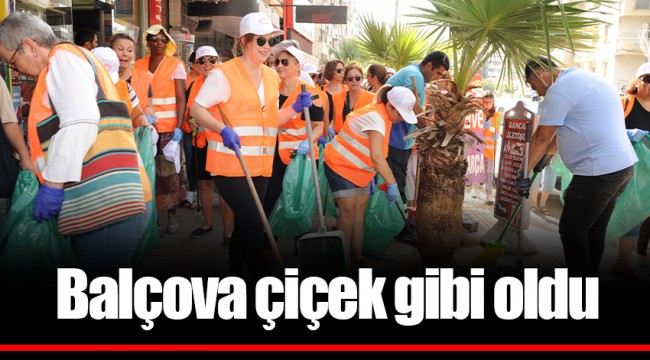 Balçova çiçek gibi oldu