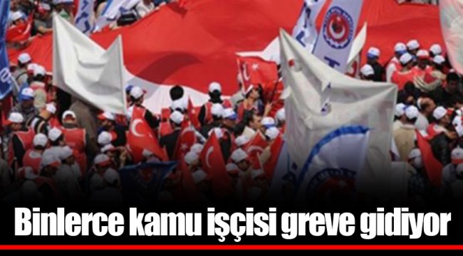 Binlerce kamu işçisi greve gidiyor