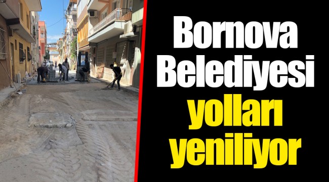 Bornova Belediyesi yolları yeniliyor