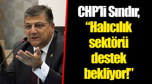 CHP’li Sındır, “Halıcılık sektörü destek bekliyor!”