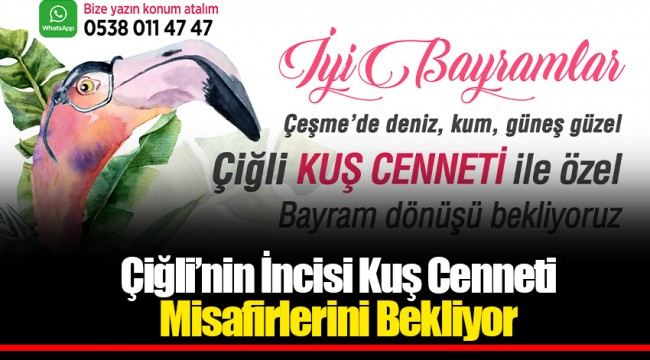 Çiğli’nin İncisi Kuş Cenneti Misafirlerini Bekliyor 
