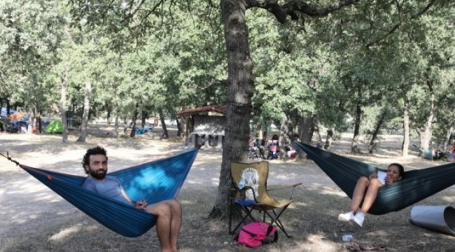 Dünyanın ilk ve tek Hamak Festivali renkli görüntülere sahne oldu