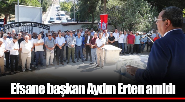 Efsane başkan Aydın Erten anıldı