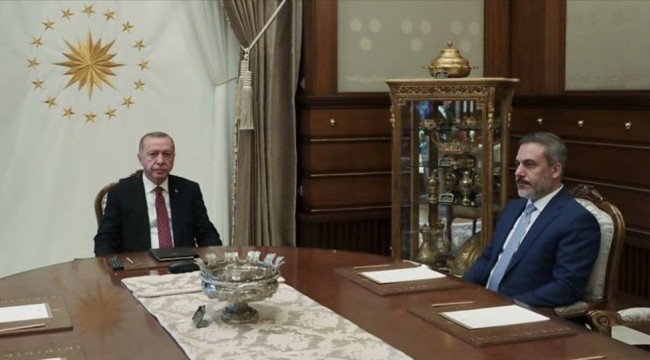 Erdoğan, MİT Başkanı Fidan'ı kabul etti