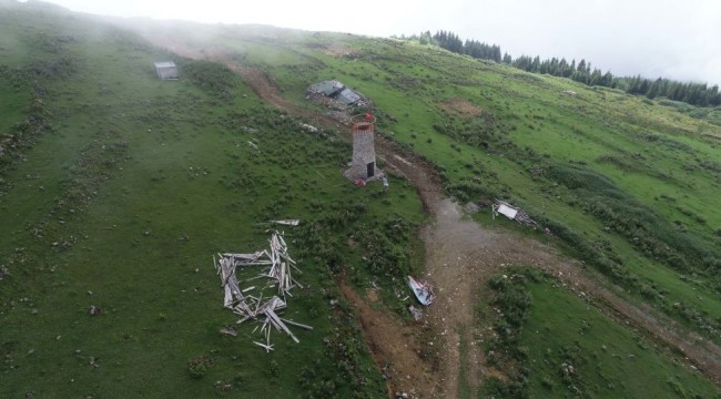 Giresun'da denizden 40 kilometre uzaklıktaki deniz feneri, Guinness'e aday